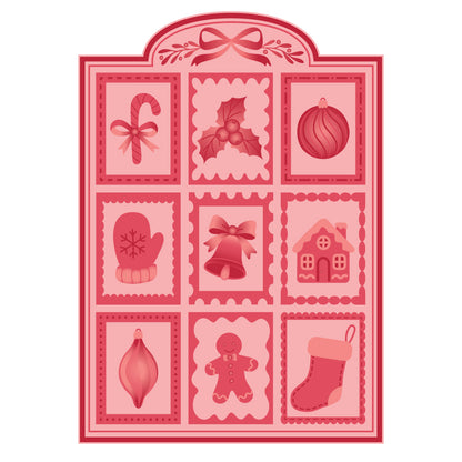 Holiday Keepsakes 3D embossing folder by Honey Bee Stamps, detail 2