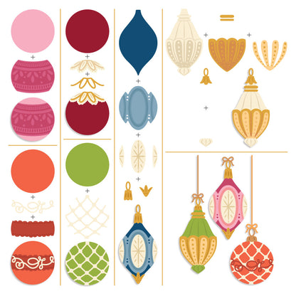 Lovely Layers: Vintage Ornament die by Honey Bee Stamps, detail 3