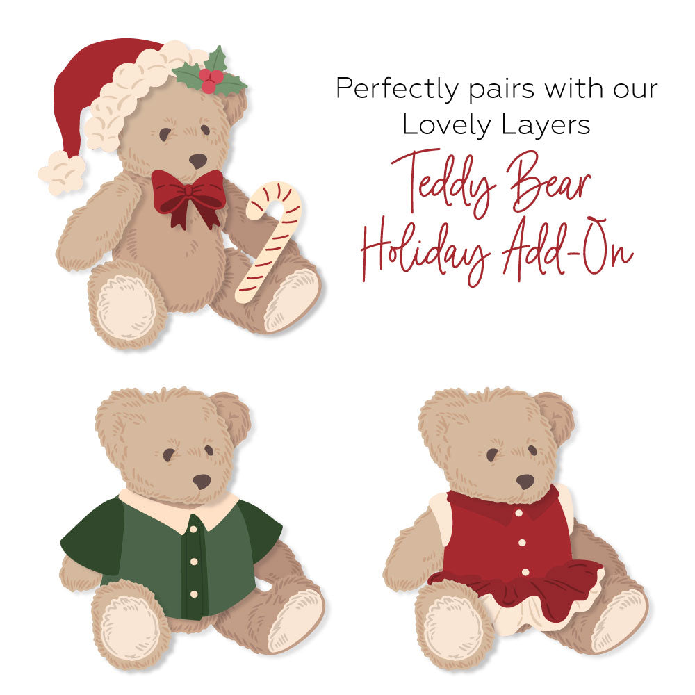 Lovely Layers: Teddy Bear die by Honey Bee Stamps