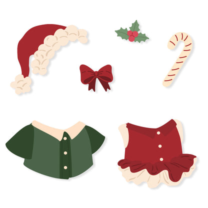 Lovely Layers: Teddy Bear Holiday Add-On die by Honey Bee Stamps, detail 4