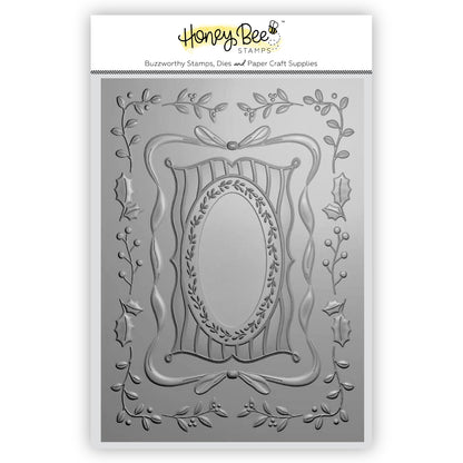 Framed In Holiday 3D embossing folder by Honey Bee Stamps