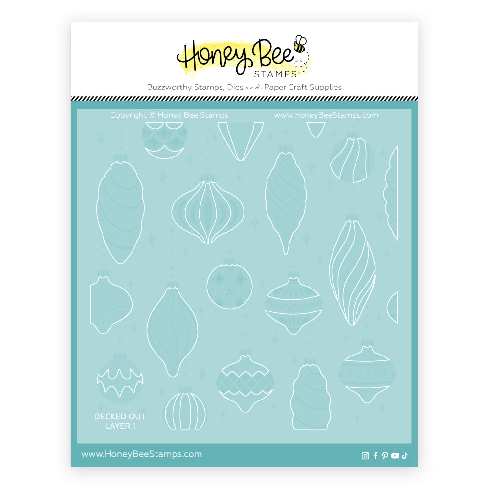 Decked Out stencil set by Honey Bee Stamps
