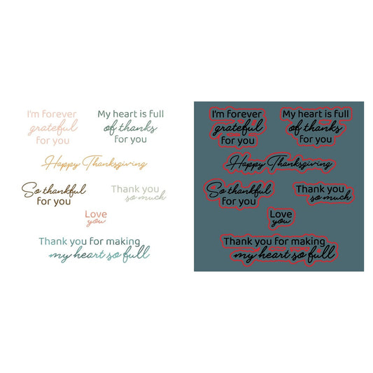 Forever Grateful Stamp Set and Coordinating Honey Cuts Bundle