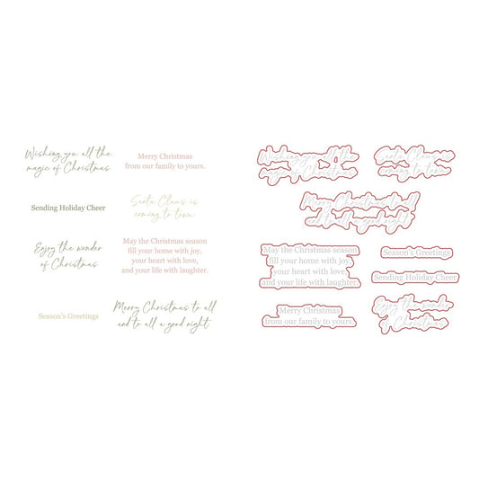 Wonder Of Christmas Stamp Set and Coordinating Honey Cuts Bundle