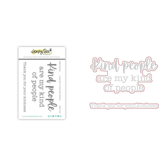 Kind People Stamp Set and Coordinating Honey Cuts Bundle
