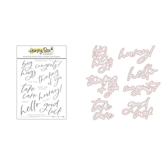 Thinking Of You Big Time Stamp Set and Coordinating Honey Cuts Bundle