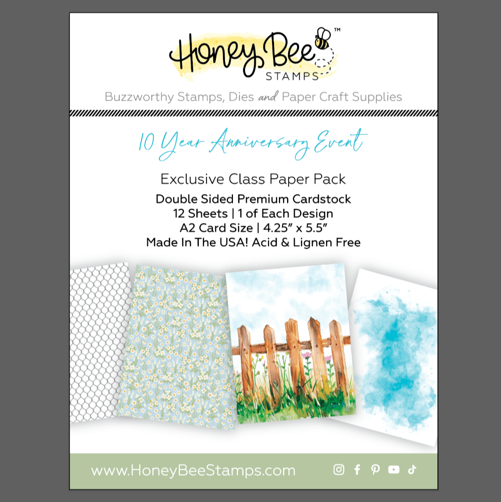 10 Year Anniversary Event - Limited Edition A2 Paper Pack - Honey Bee Stamps
