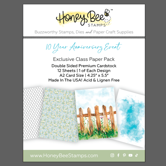 10 Year Anniversary Event - Limited Edition A2 Paper Pack - Honey Bee Stamps