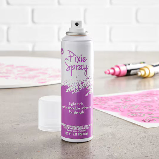iCraft Removable Pixie Spray Light Adhesive For Stabilizing Delicate Stencils