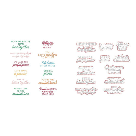 Sweetest Bunch Stamp Set and Coordinating Honey Cuts Bundle