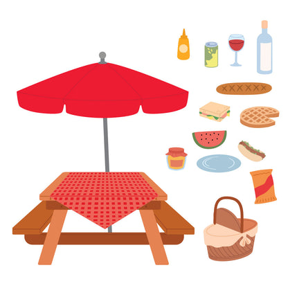 Lovely Layers: Picnic Table - Honey Cuts Stand-Alone Dies