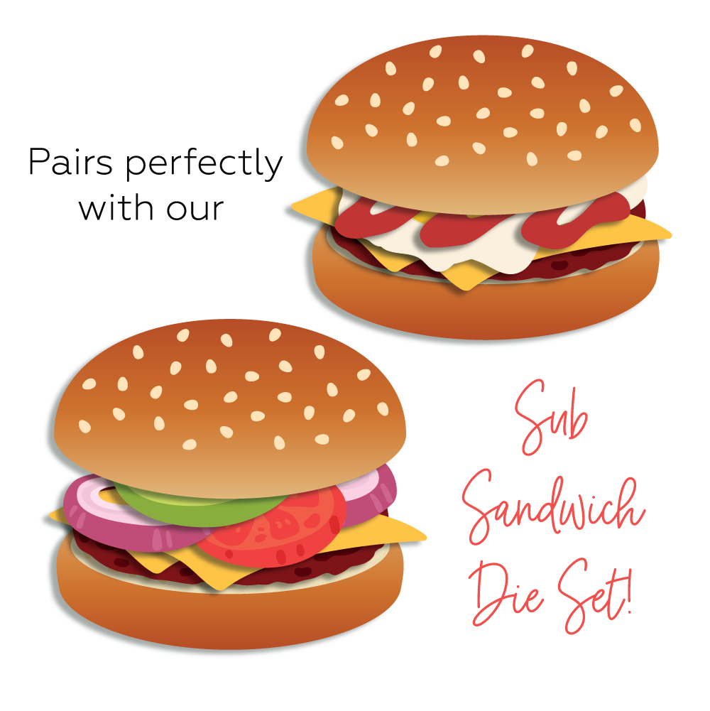 Lovely Layers: Hamburger - Honey Cuts Stand-Alone Dies
