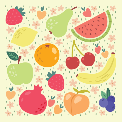 Fruit Medley - 6"x6" Set of 6 Background Layering Stencils