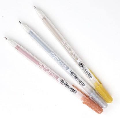 Gelly Roll Metallic Medium Point Pens 3/Pkg - Gold, Silver, Copper