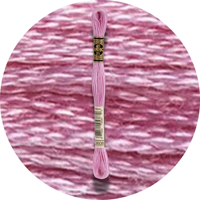 DMC Embroidery Floss, 6-Strand - Plum Very Light #3608