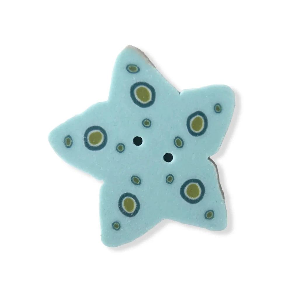 Small Mermaid Star Button - 1 per pack