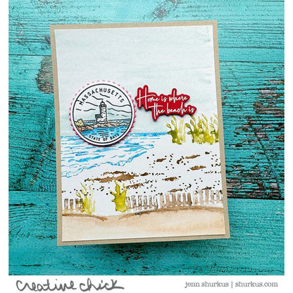 50 States Circles - 2x2 Photopolymer Stamp Set - Alabama - Honey Bee Stamps