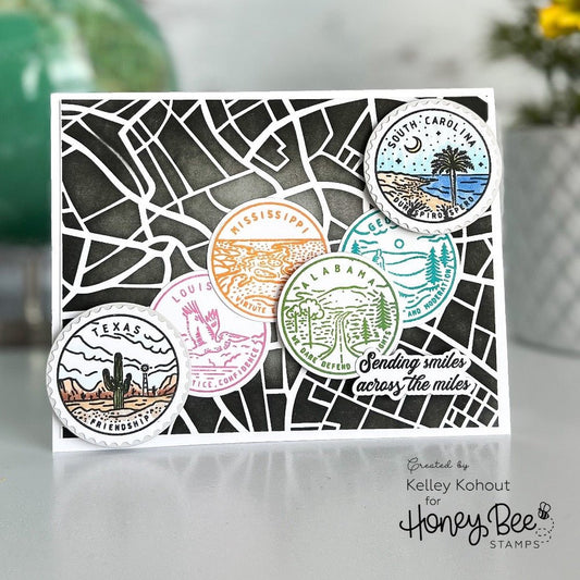 50 States - Stamps and Die Bundle - SAVE 10% - Honey Bee Stamps