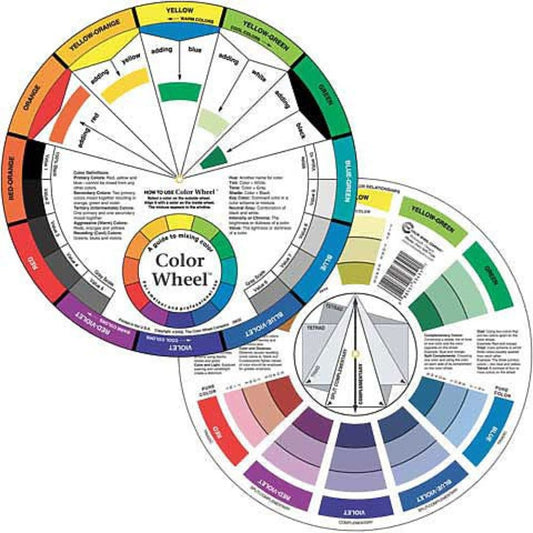 9 - 1/4" Artist's Large Color Wheel - Honey Bee Stamps
