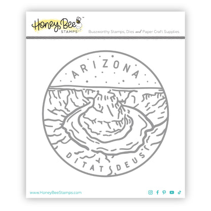 50 States Circles - 2x2 Stamp Set - Arizona
