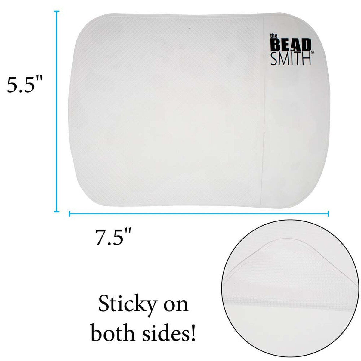 7.5" x 5.5" Large Clear Sticky Bead and Embellishment Mat