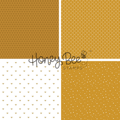 Bee Bliss - 5.5"x8.5" - 24 Double-Sided Sheets - Includes Paper Organizer!