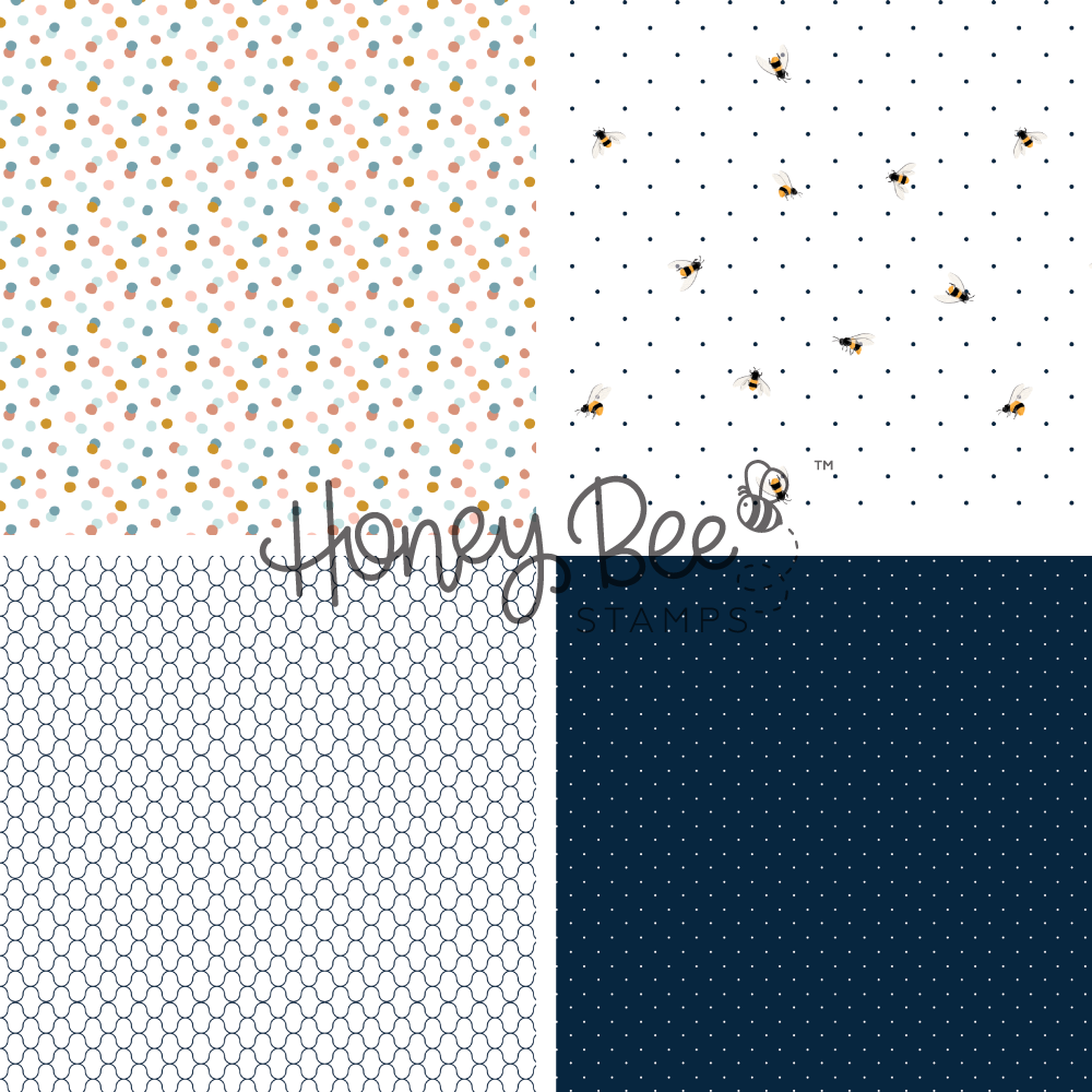 Bee Bliss - 5.5"x8.5" - 24 Double-Sided Sheets - Includes Paper Organizer!
