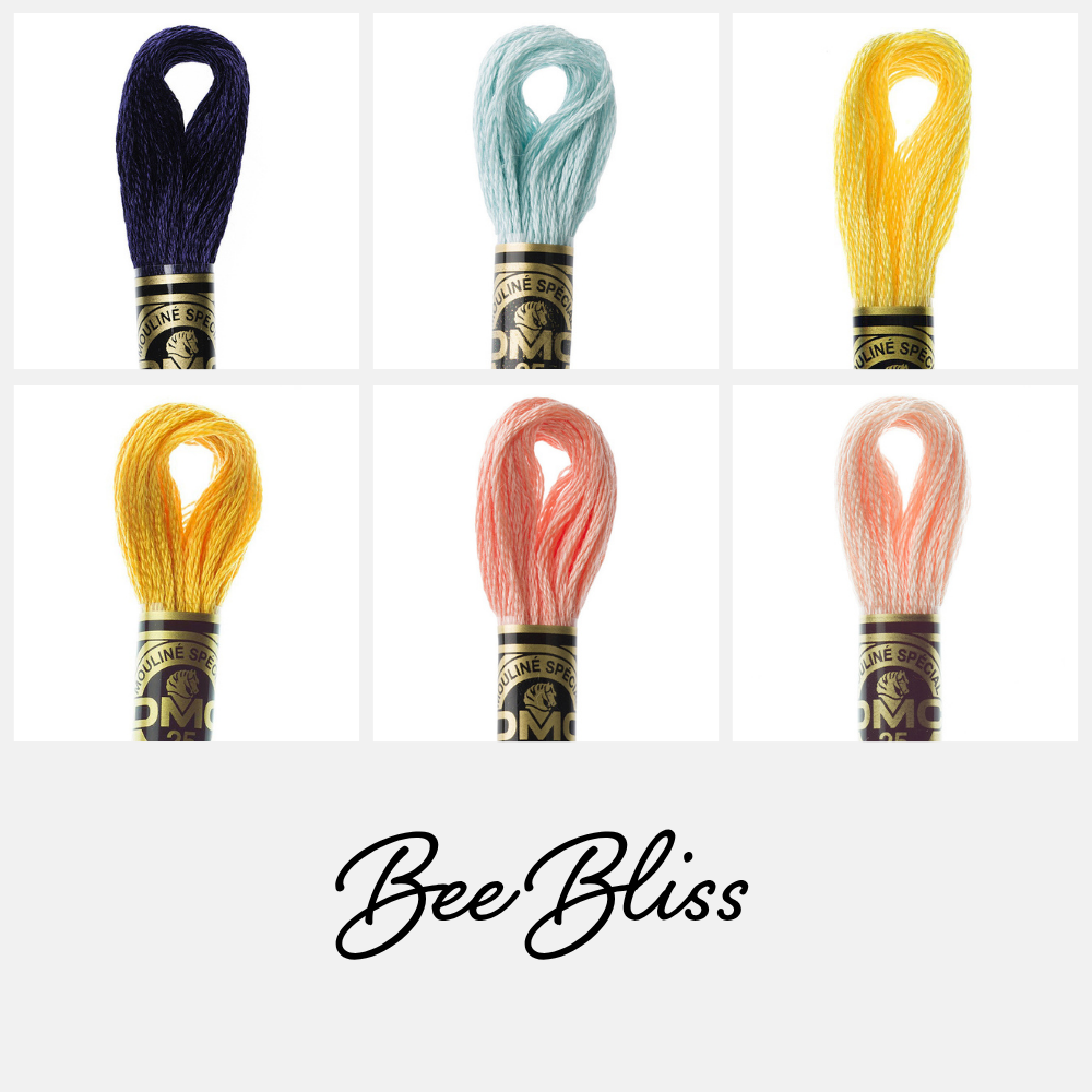 Bee Bliss Coordinating DMC Embroidery Thread Bundle