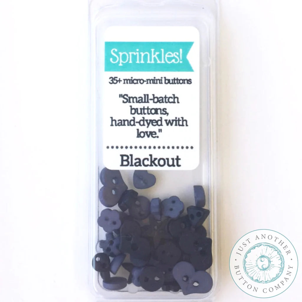 Sprinkle Pack Mini Buttons - Blackout