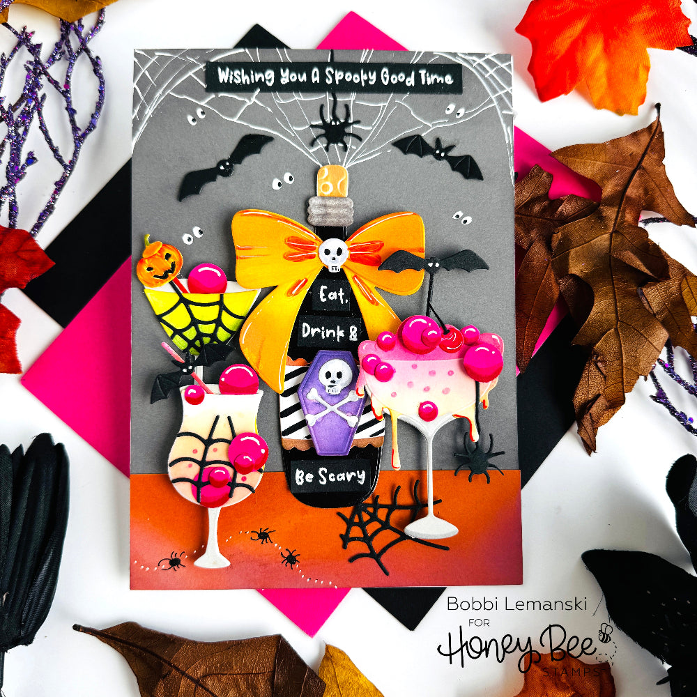 Lovely Layers: Bootini Cocktails - Honey Cuts Stand-Alone Dies