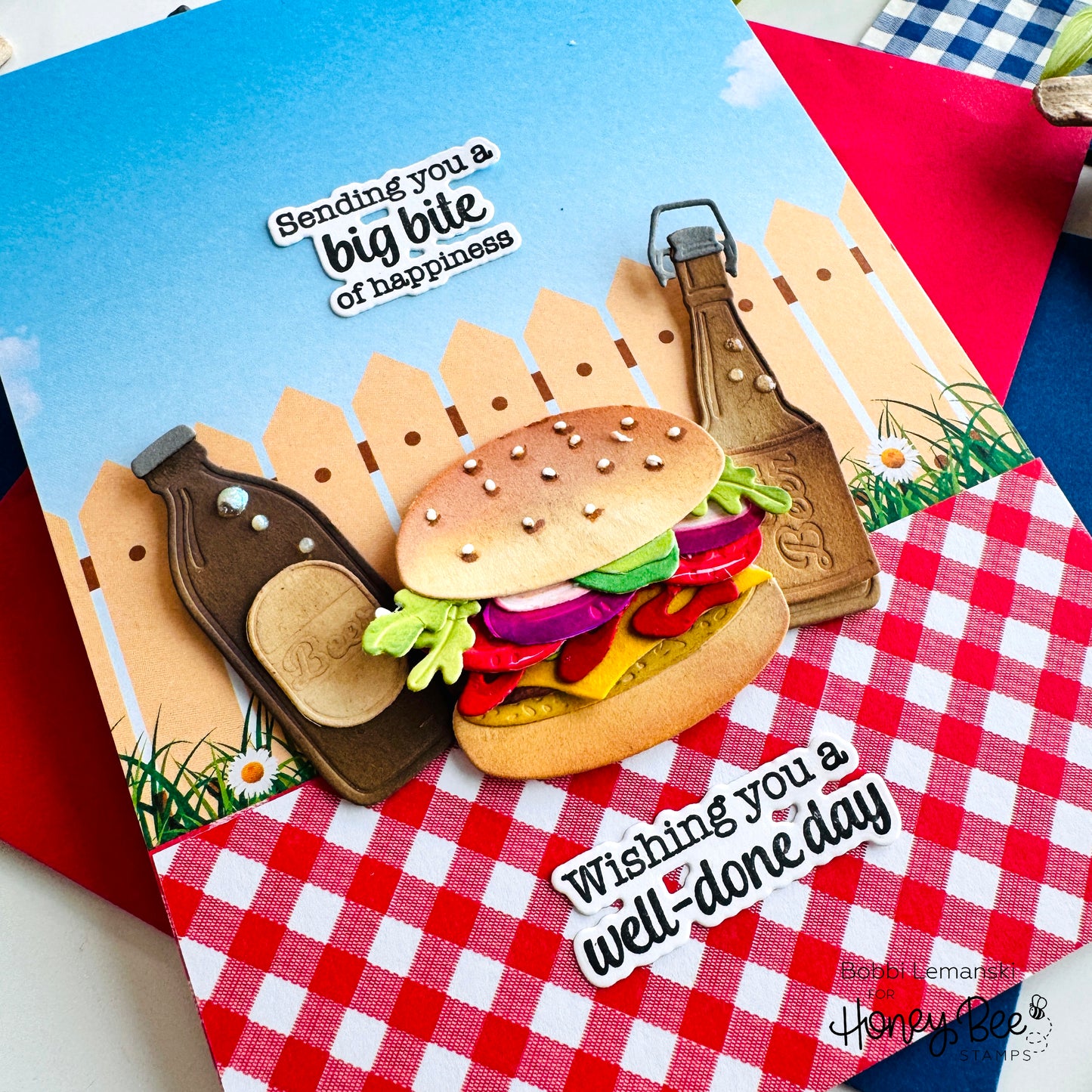 Lovely Layers: Hamburger - Honey Cuts Stand-Alone Dies