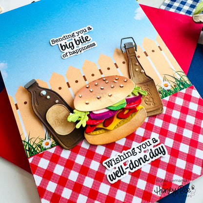 Lovely Layers: Hamburger - Honey Cuts Stand-Alone Dies