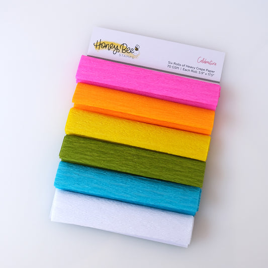 Honey Bee Heavy Crepe Paper 6 Roll pk - Celebration