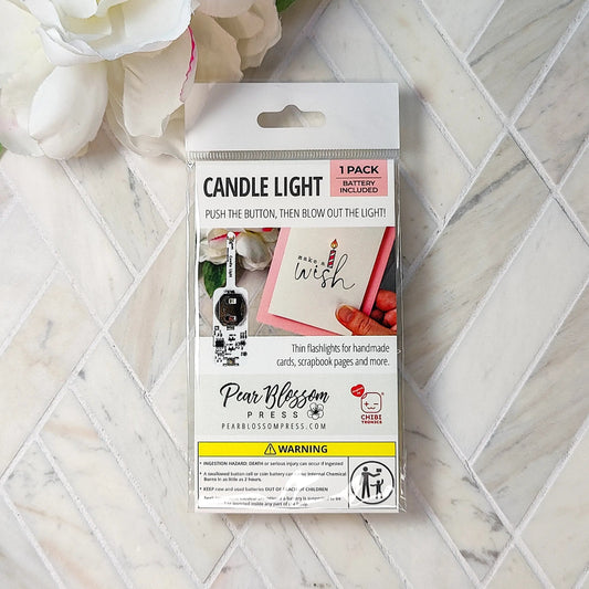 Candle Light by Pear Blossom Press - Single LED Light for Light Up Cards
