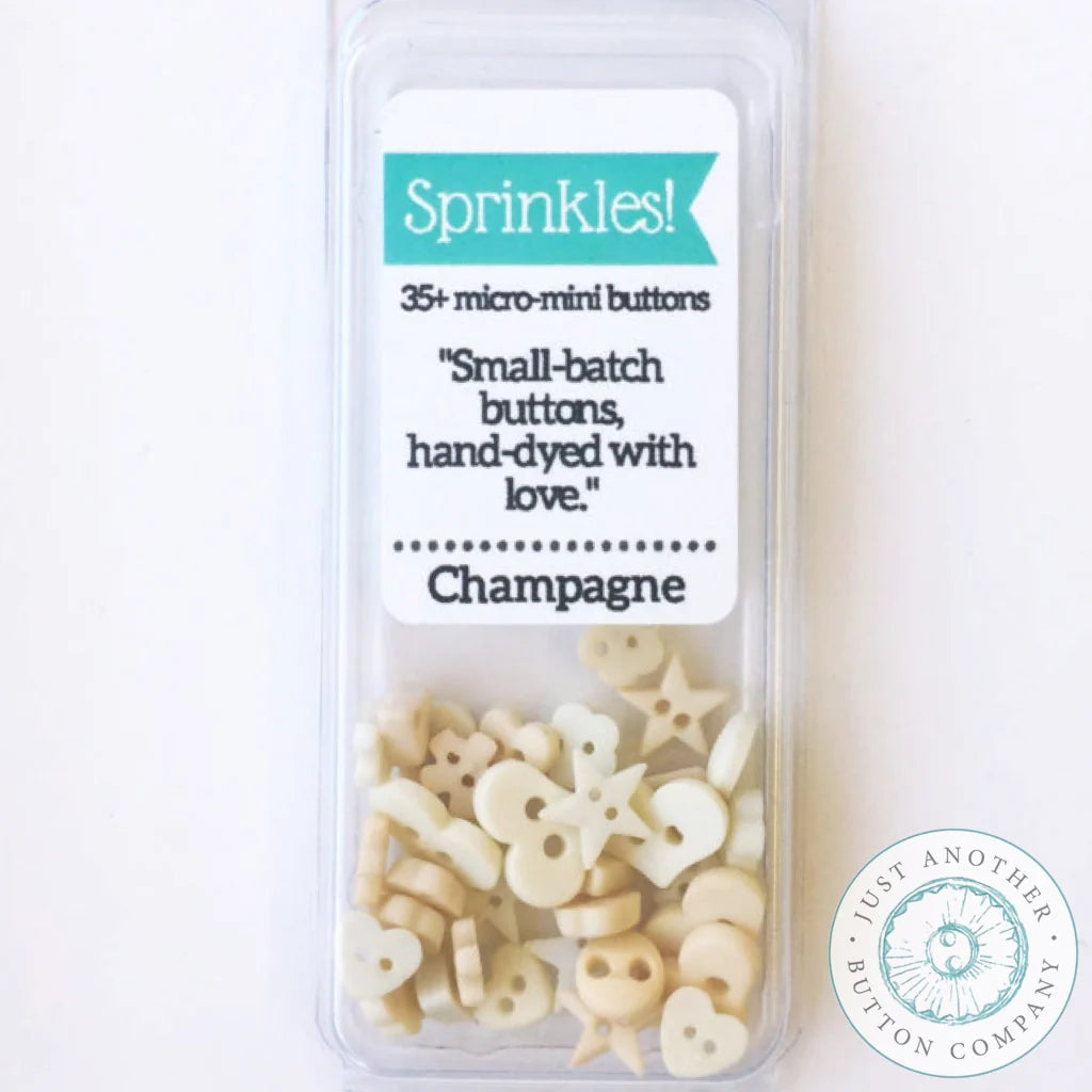 Sprinkle Pack Mini Buttons - Champagne