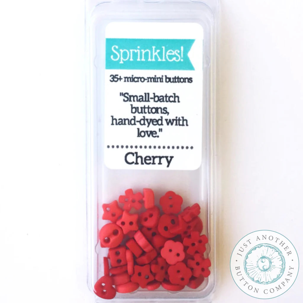 Sprinkle Pack Mini Buttons - Cherry