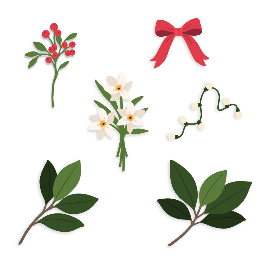 Lovely Layers: Christmas Botanicals - Honey Cuts Stand-Alone Dies