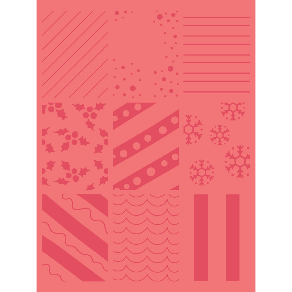 Design Deck: Holiday Impressions - Impression Plate - Sample Panel