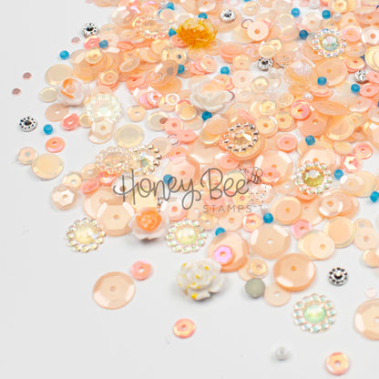 Cozy Bloom - Sequin Mix with Rose and Flower Charms