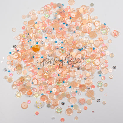 Cozy Bloom - Sequin Mix with Rose and Flower Charms