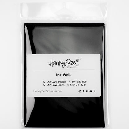 Honey Bee A2 Card Panels and Envelopes Set Of 5 - Ink Well