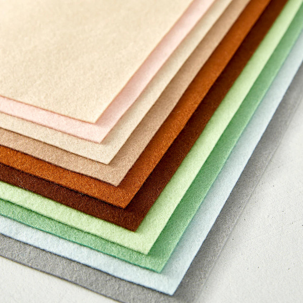 Spellbinders Merino Wool Felt Sheets Collection - Neutral