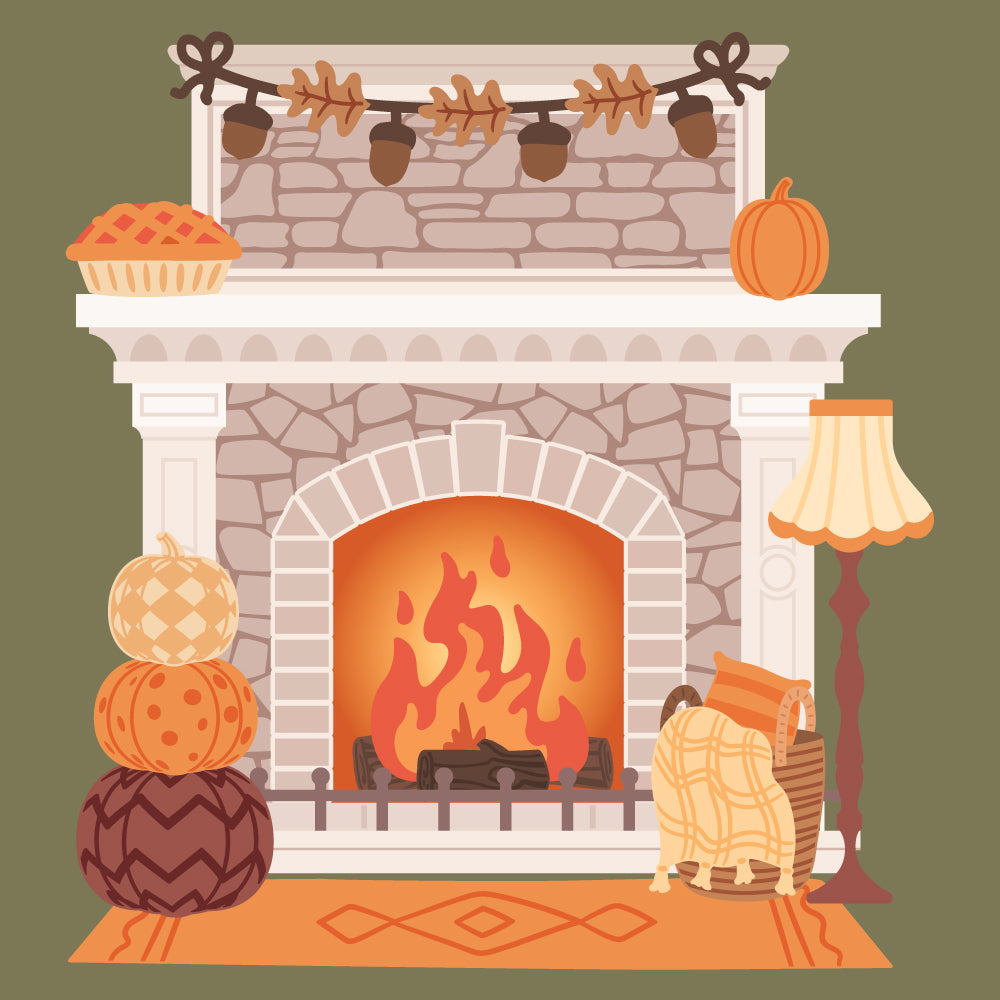 Lovely Layers: Fireplace Falloween Add-On - Honey Cuts