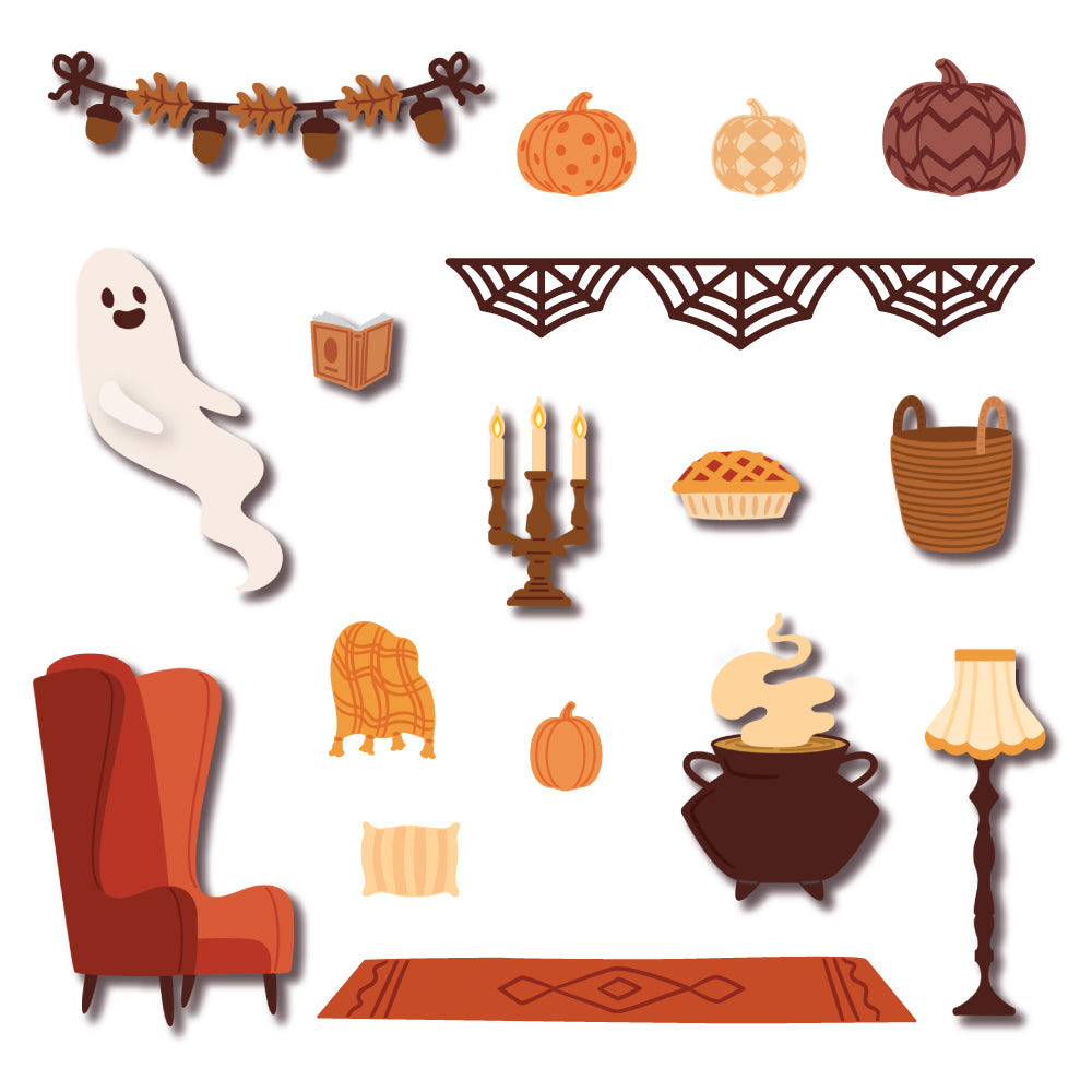 Lovely Layers: Fireplace Falloween Add-On - Honey Cuts