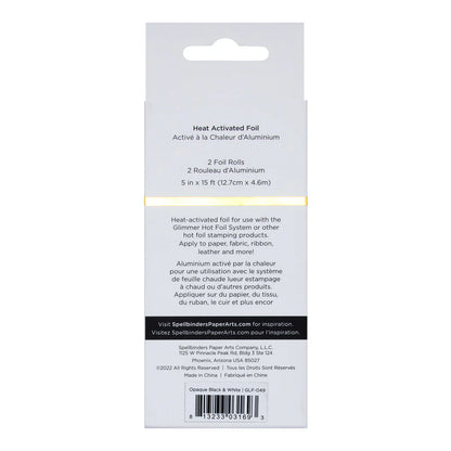 Spellbinders Glimmer Hot Foil - Variety Pack Black & White 2/pk
