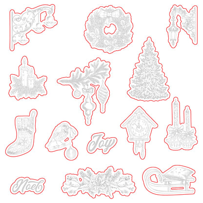 Gallery Wall: Holiday - Honey Cuts - Coordinating Dies