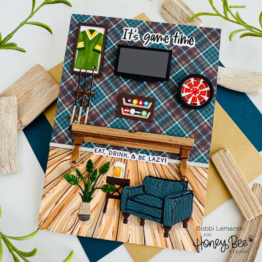 Game Time - 3x3 Photopolymer Clear Stamp Set