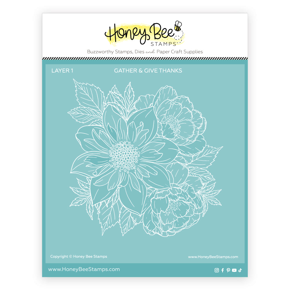 Gather & Give Thanks - Set of 7 - 6"x6" Coordinating Stencils