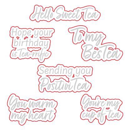 Hello Sweet Tea - Honey Cuts - Coordinating Dies