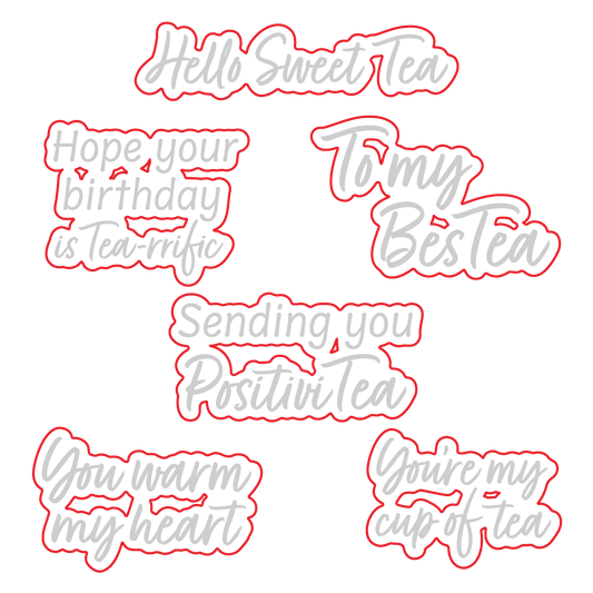 Hello Sweet Tea - Honey Cuts - Coordinating Dies